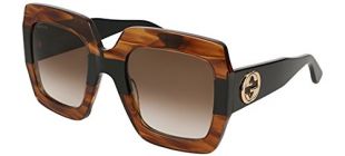 Gucci GG0178S 004 Montures de Lunettes, Marron (4/Brown), 54 Femme