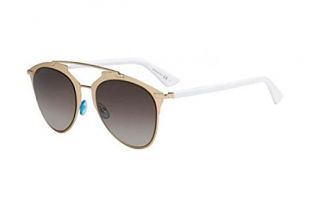 Lunettes de Soleil Dior DIOR REFLECTED ROSE GOLD WHITE/GREY BROWN SHADED unisexe