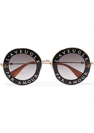 Gucci GG0113S 001 Montures de lunettes, Noir (Black/Grey), 44 Femme
