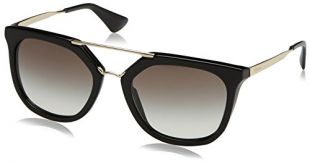 Prada 0Pr13Qs 1Ab0A7 54 Montures de Lunettes, Noir (Black/Grey Gradient), Femme