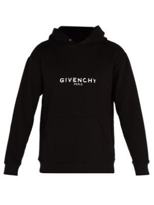 Sweat shirt en coton à imprimé logo effet vieilli Givenchy