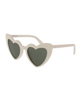 Saint Laurent Lou Lou Oversized Heart Sunglasses