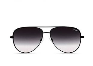 Quay Australia, Lunettes De Soleil Oversize High Key Mini, Black Fade