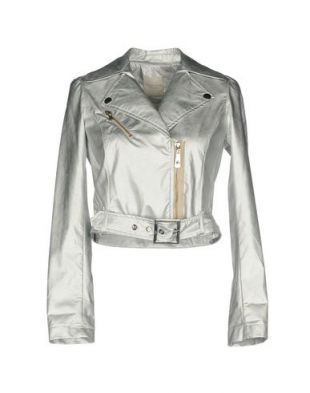 GIORGIA  & JOHNS Blouson de motard argenté