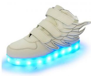 LED light up sneaker athletic wings
