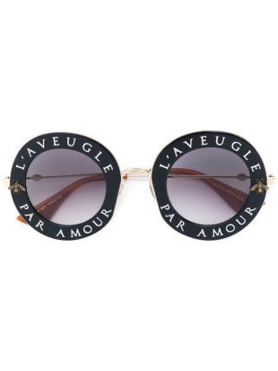 Gucci Eyewear Lunettes De Soleil Rondes   Farfetch