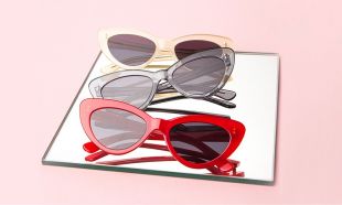 Red with Grey Flat Lenses