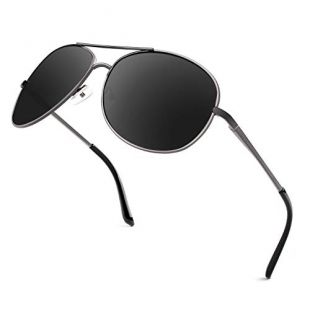Classic Charnières à ressort Al-Mg Cadre Polarized Lunettes de soleil Pilote MOZ3