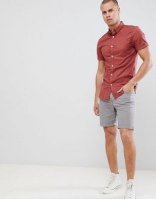 New Look  - Chemise moulante - Rouille
