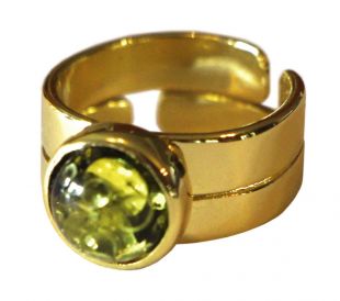 12th Doctor Who CAPALDI RING gold & green baltic amber by Magnoli Clothiers  | eBay