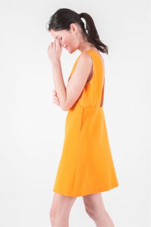 Robe Léa mangue par Maison Lemoine
