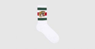 Gucci Stretch cotton socks with tiger