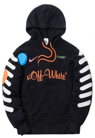 The hoodie black Off white x Nike Lab that brings the influencer 