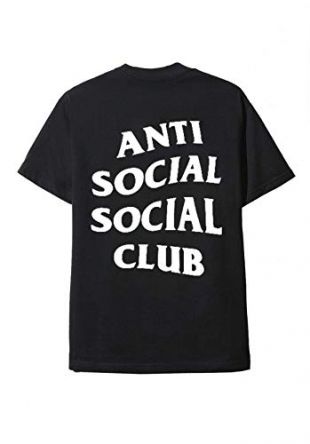 Magic Custom Anti Social Social Club - T-Shirt Black - White Font - Noir - M