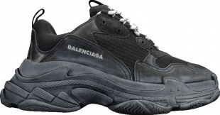 Balenciaga Triple S Triple Black (2018 Reissue) (Pre Distressed)