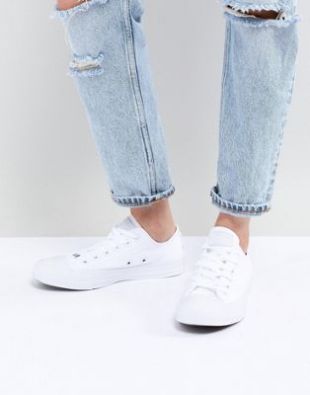 Converse   Chuck Taylor Ox   Baskets   Triple blanc at asos.com