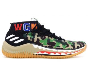adidas Dame 4 A Bathing Ape Camo