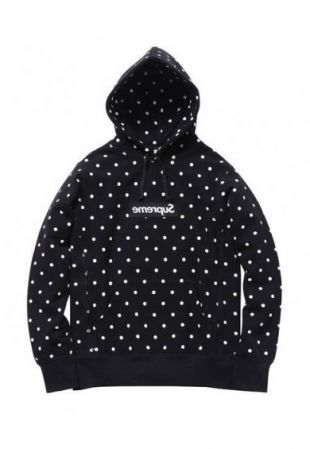 Supreme - Supreme x Comme Des Garcons Polka Dot Hoodie (Black)