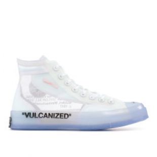 Las zapatillas blancas transparentes Converse Chuck 70 Hi