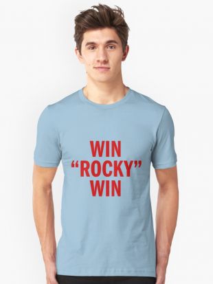 ‘Gagnez Rocky Win’ T shirt by linarangel