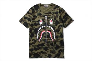 A Bathing Ape - Bape 1st Camo Shark Big Tee (Ladies) Green