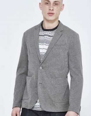 Celio - blazer slim en maille coton majoritaire