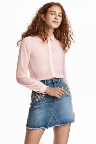 Blouson Léger H&M Olive Taille 48 - Occasion Très Bon état - Style Décontracté Top