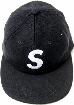 Supreme Wool S Logo Hat (FW15) Black