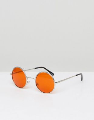 lunettes rondes orange ASOS