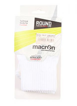 Macron Chaussette de couleur blanc