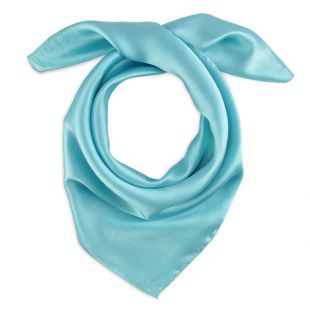 Foulard carré Eazy Bleu turquoise
