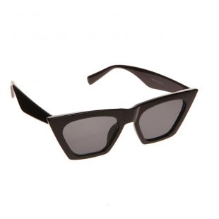 Lunettes de soleil noires oeil de chat femme pas cher la modeuse