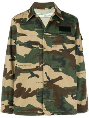 Off White Veste Imprimée Camouflage   Farfetch