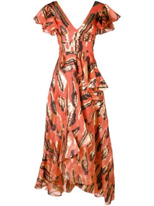Robe Volantée Imprimée