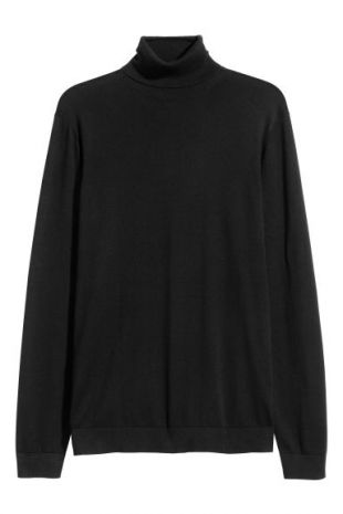 Pull col roulé   Noir    | H&M FR