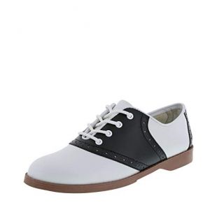 black and white saddle oxford