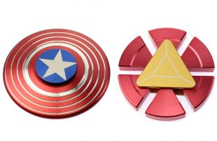 Captain America Shield Iron Man Fidget Hand Spinner Toy EDC Focus ADHD Autism | eBay