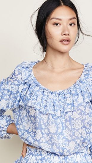 loveshackfancy - Ruffle Popover Top