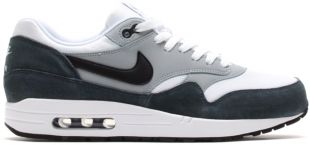Air Max 1 White Black Magnet Grey
