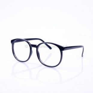 Lunettes Geek Ronde Noire