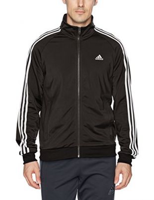 adidas pour Homme Athletics Essentials 3-Stripes Track Jacket- Big & Tall - Noir -