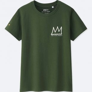 T-shirt Uniqlo X Jean-Michel Basquiat SPRZNY Gris - Taille M, Neuf Avec étiquette