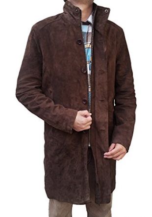 Cup Of Fashion Robert Sheriff Walt Longmire Suede Leather Trench Coat