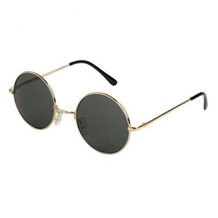 Mechaly Classic Round Style Gold Sunglasses