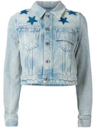 Givenchy Veste En Jean à Étoiles Imprimées
