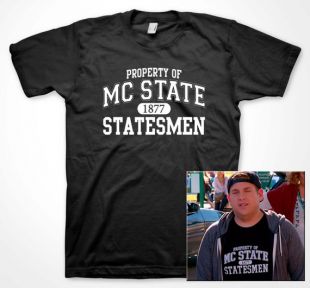 Propriété de MC État Statesman T shirt 22 Jump Street Tatum Jonah Hill Fan College parti chemises