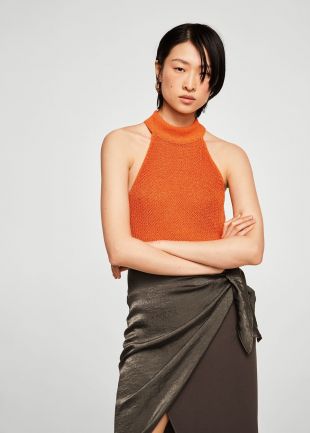 Top à emmanchures américaines    Femme | MANGO France