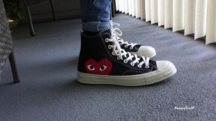 converse x cdg black high