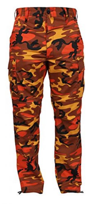 drake orange camo pants