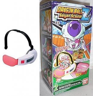 Dragon Ball Z 2 Saiyan Scouter With Sound Red Lens With 2 Cards | eBay